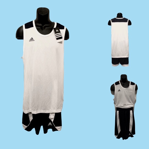 adidas Other - 🔻SOLD🔻Men Adidas Basketball jersey and short 2pc Set